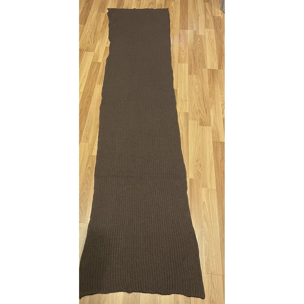 Theodora & Callum Oversized Brown Scarf Warm EUC‎